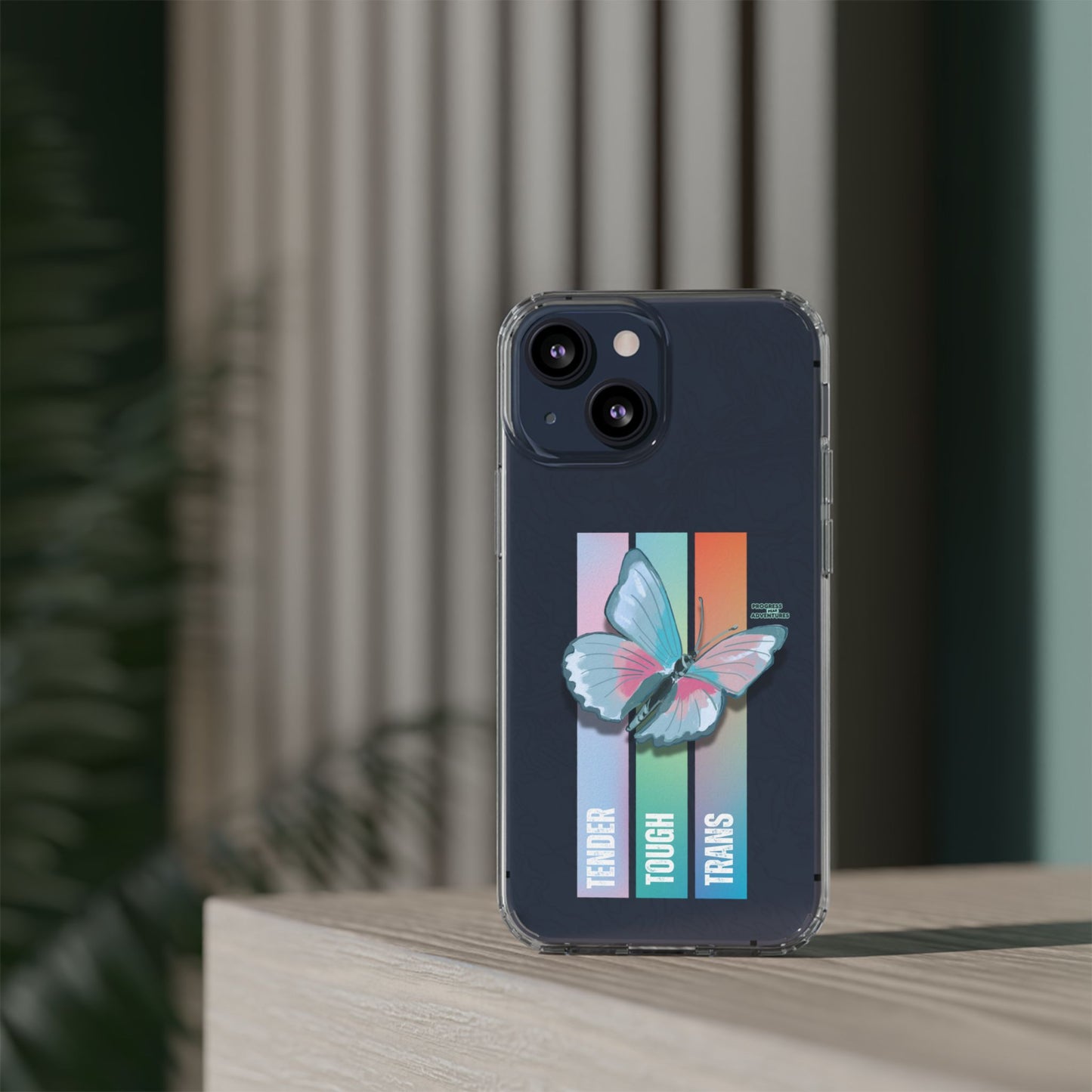 Adventure-Themed Clear Phone Case - Progress Peak Design