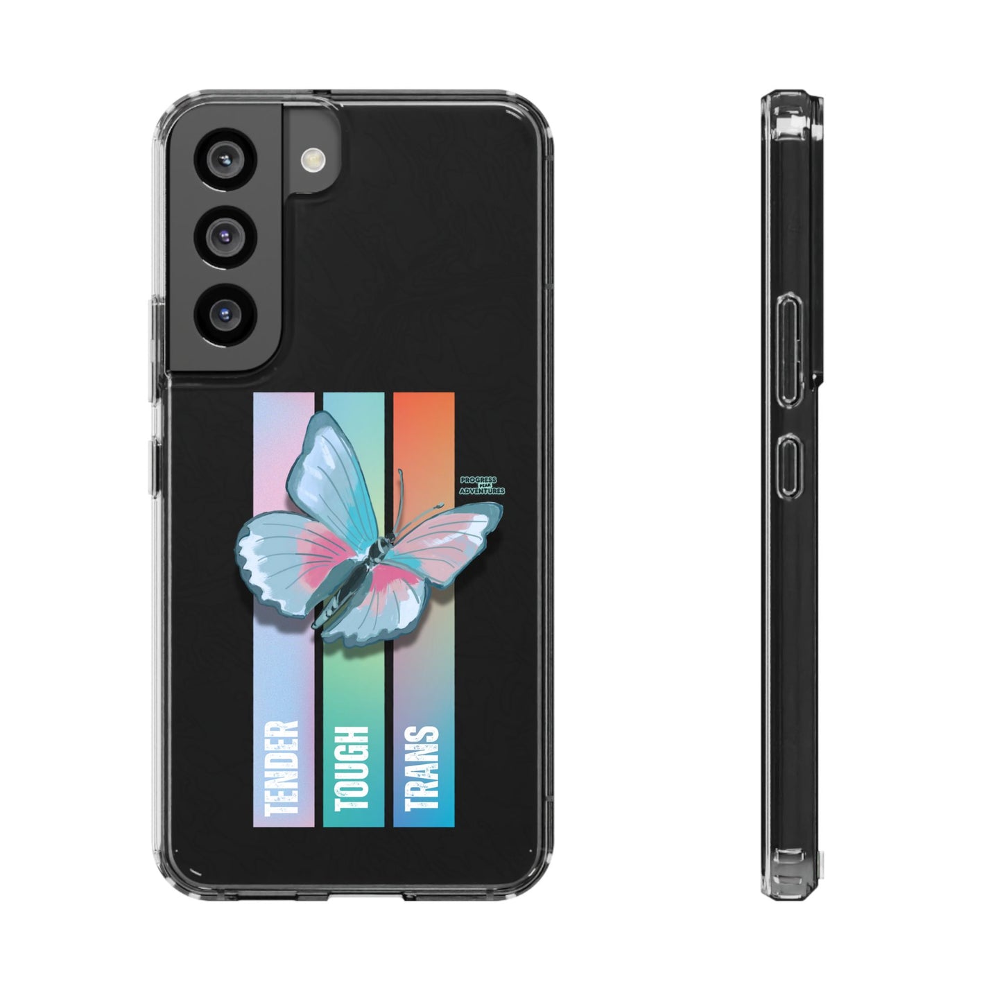 Adventure-Themed Clear Phone Case - Progress Peak Design