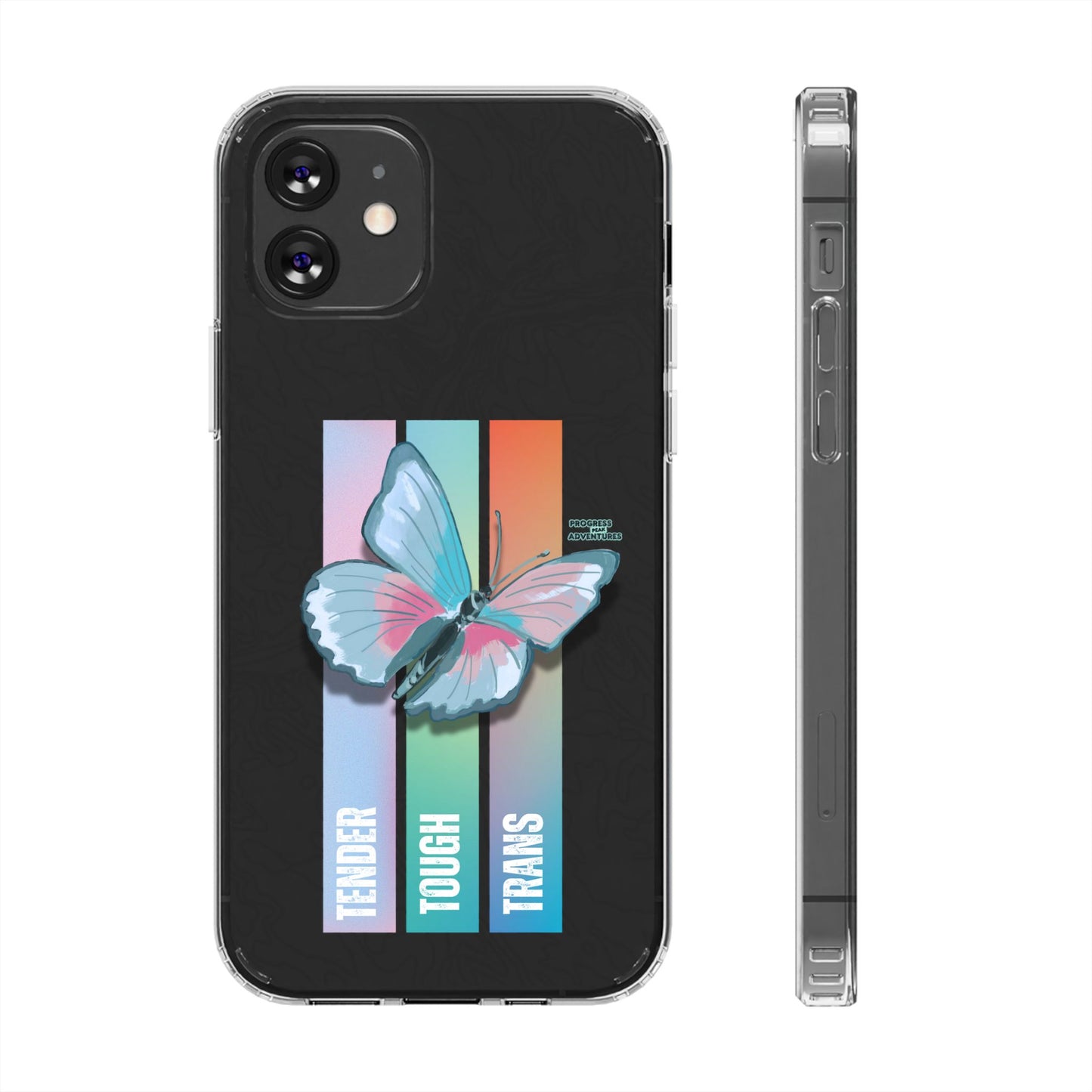 Adventure-Themed Clear Phone Case - Progress Peak Design