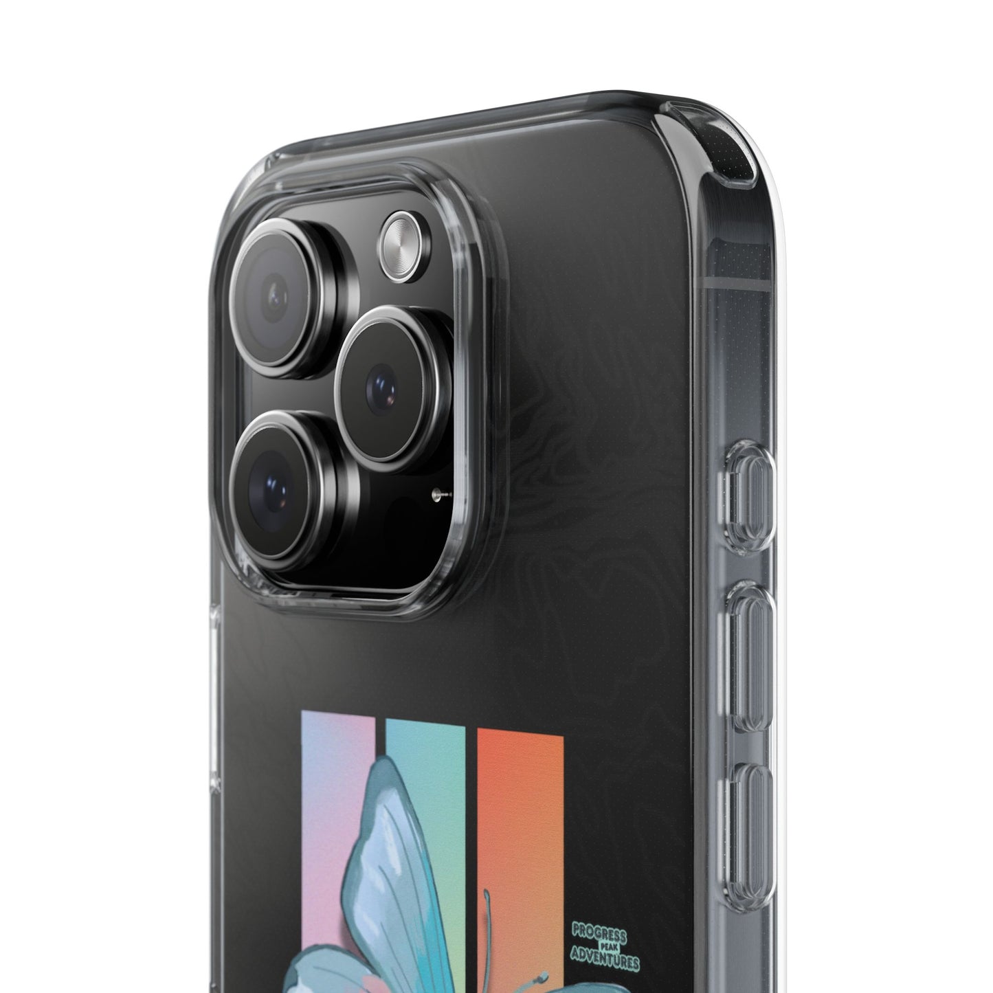Adventure-Themed Clear Phone Case - Progress Peak Design