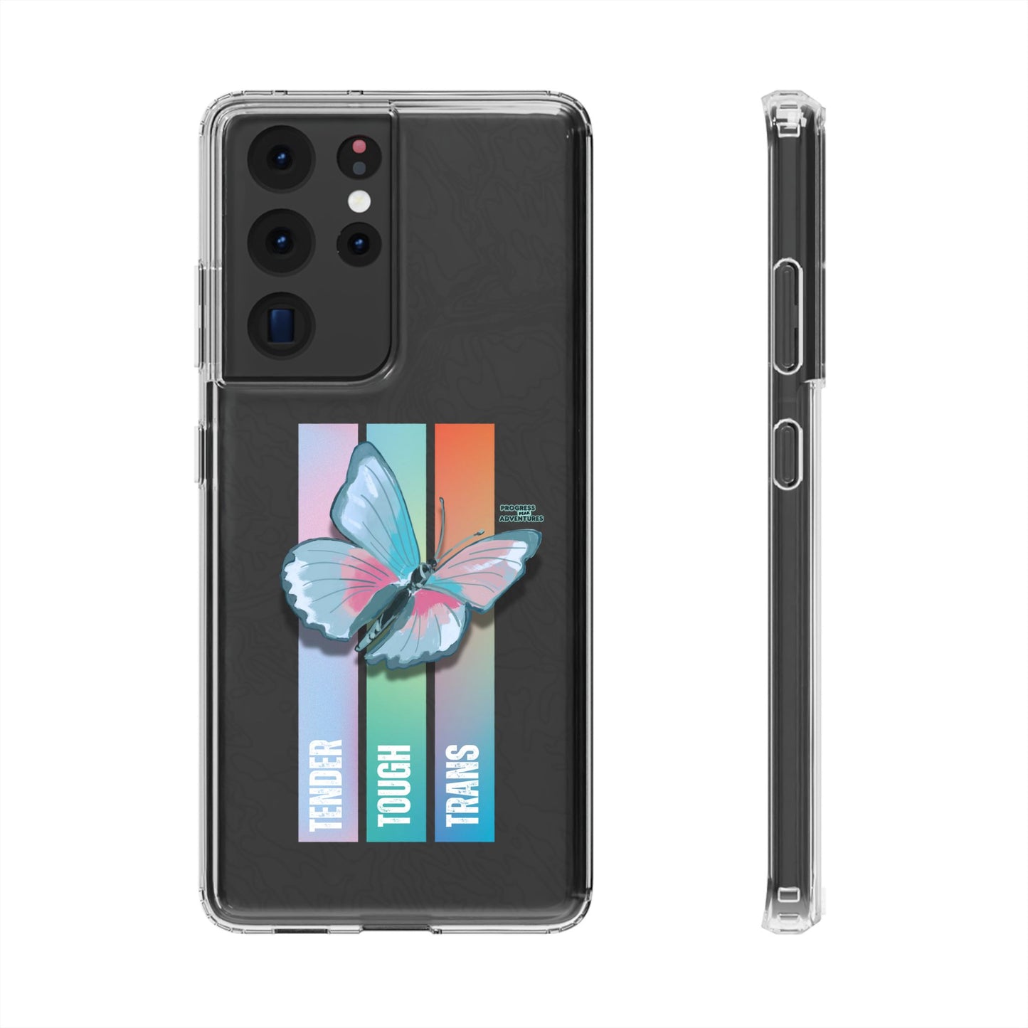 Adventure-Themed Clear Phone Case - Progress Peak Design