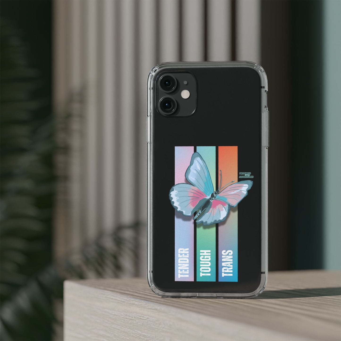 Adventure-Themed Clear Phone Case - Progress Peak Design